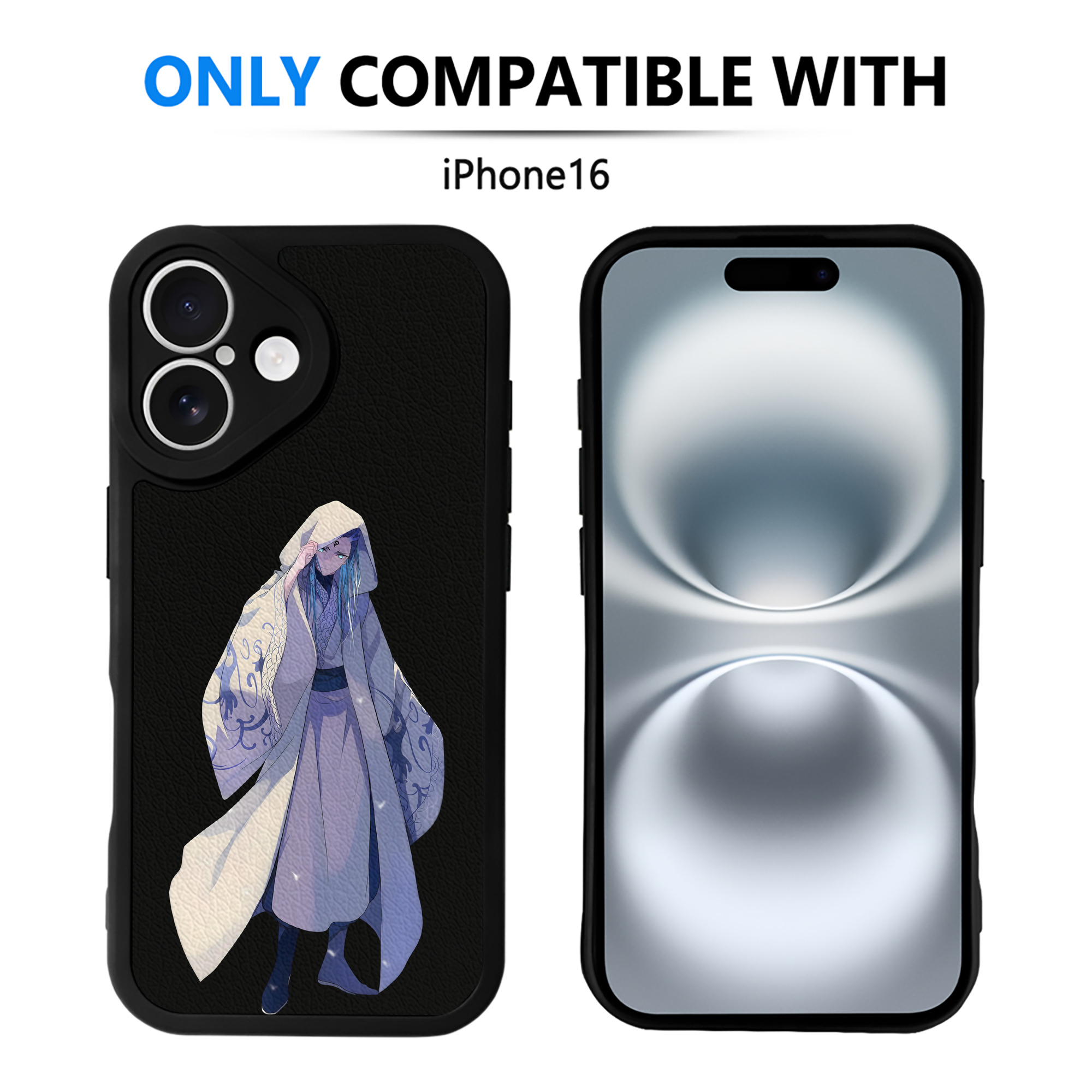（画像用） Ne Zha 2 ナタ 魔童の大暴れ 【iPhone 16シリーズ対応】シリコンスマホケース（レザー調） 材質：シリコン